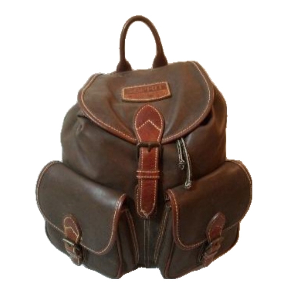 Vintage Esprit Brown Backpack - Picture 7 of 8